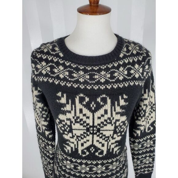 Joe Fresh Sweater Cozy Winter Fair Isle Knit Snowflake Ski NWT Women's Medium - Picture 8 of 10
